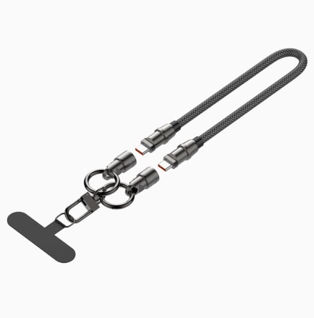 LDNIO LC22c 2-in-1 Multifunctional Phone Lanyard & 65W USB-C To C Fast Charging Cable (30cm) — image 2