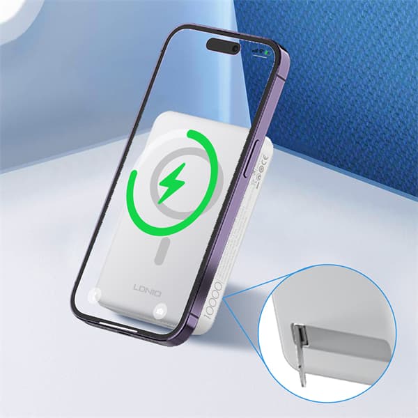 LDNIO PQ16 High Quality Magnetic Mini 10000mah Wireless Powerbank — image 1