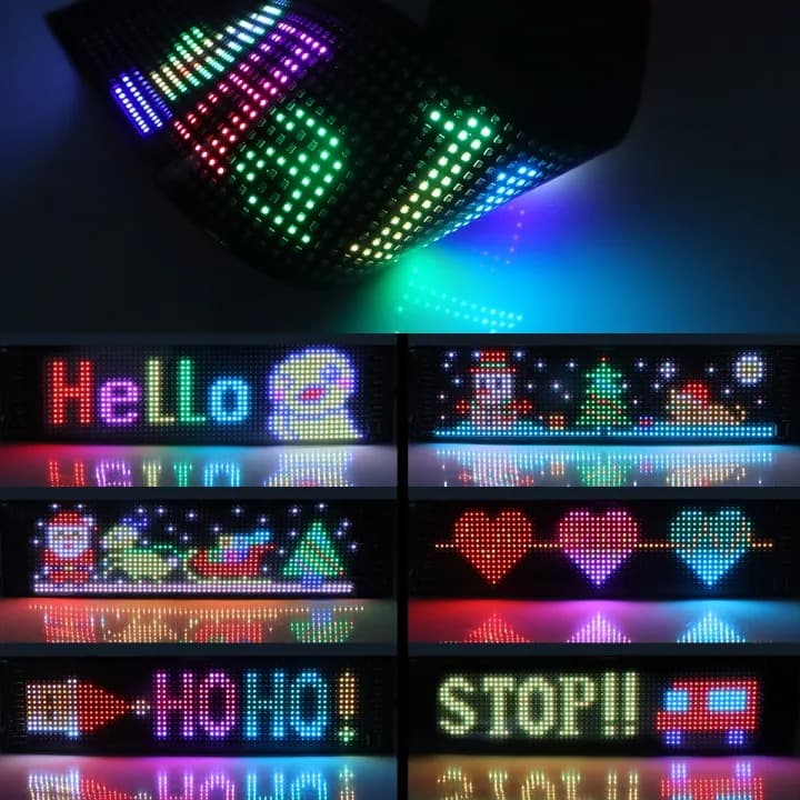 LED Matrix Panel Light 1 Feet Smart Bluetooth LED Display Screen App Control — image 4