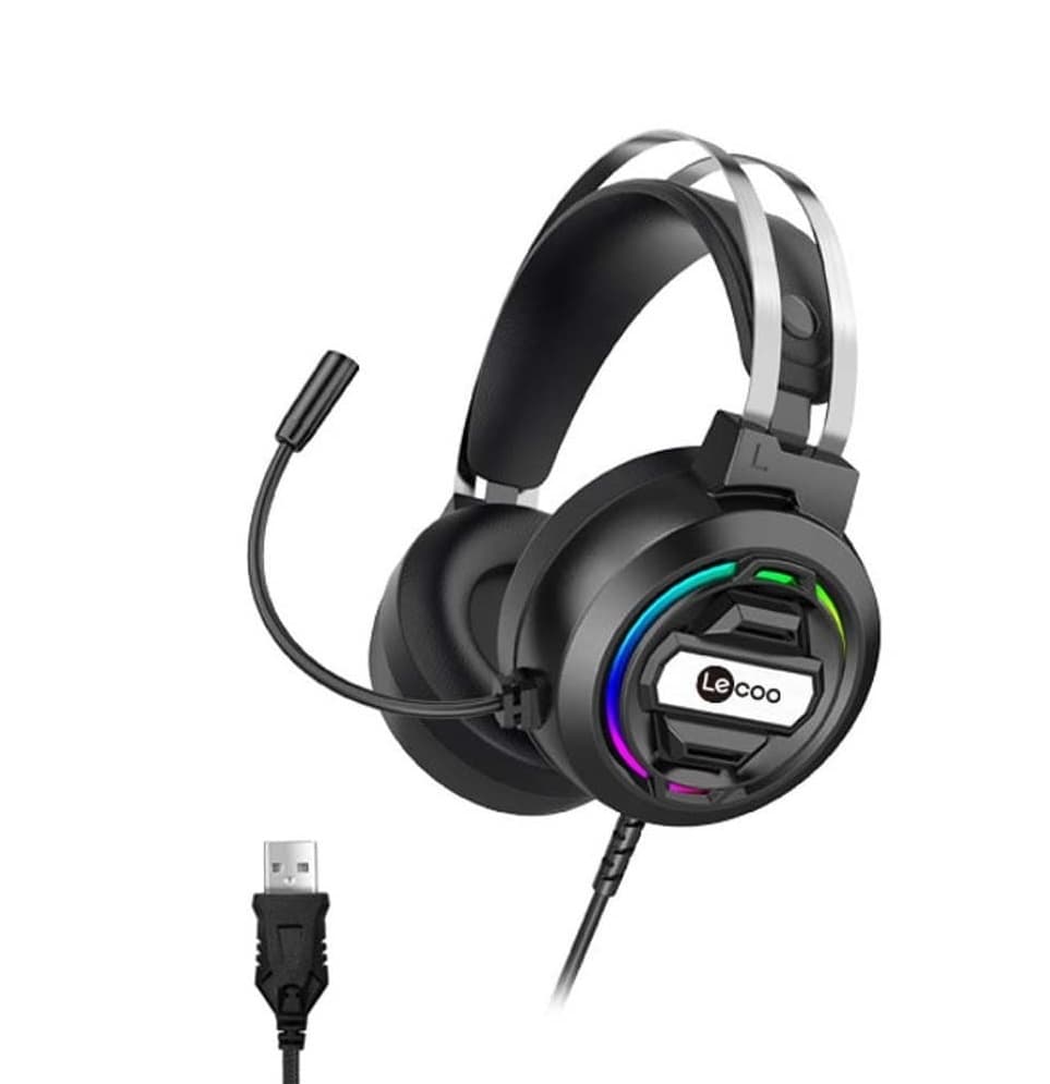 Lenovo Lecoo HT401 Wired USB Gaming Headset RGB LED And Mic — image 1
