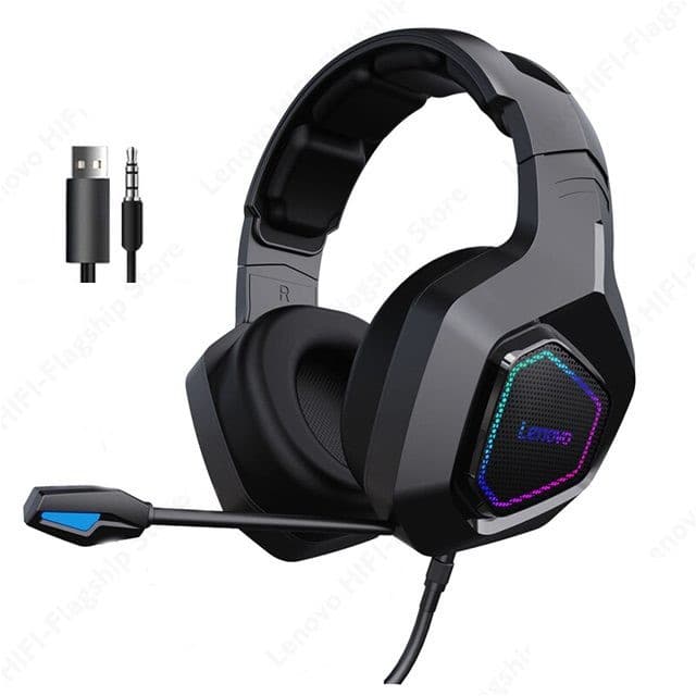 Lenovo ThinkPlus G50 RGB Stereo Gaming Headphone 3.5mm — image 1