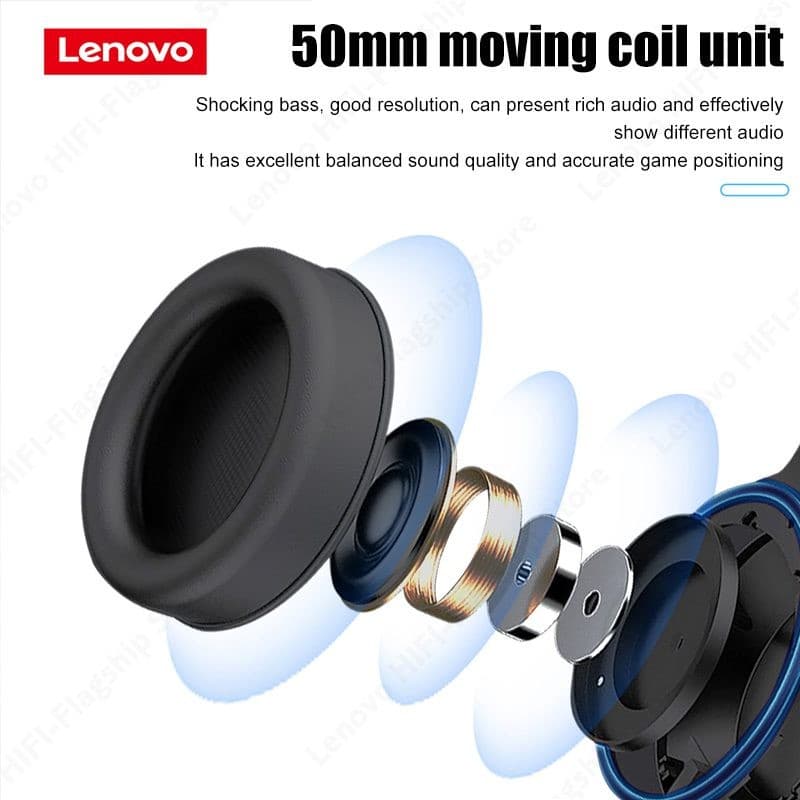 Lenovo ThinkPlus G50 RGB Stereo Gaming Headphone 3.5mm — image 2