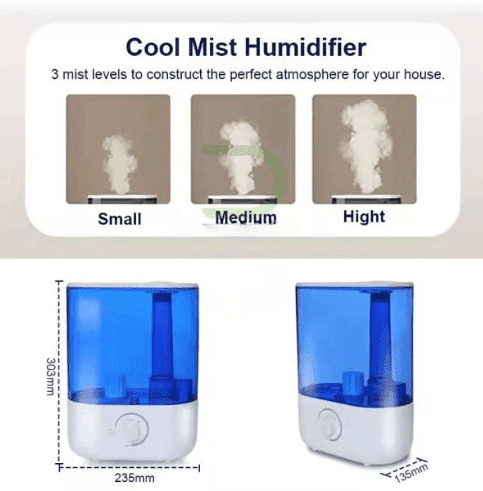 LH 2031A 5.5L Ultrasonic Air Humidifier With LED Night Light Silent Operation And Large Water Tank — image 2