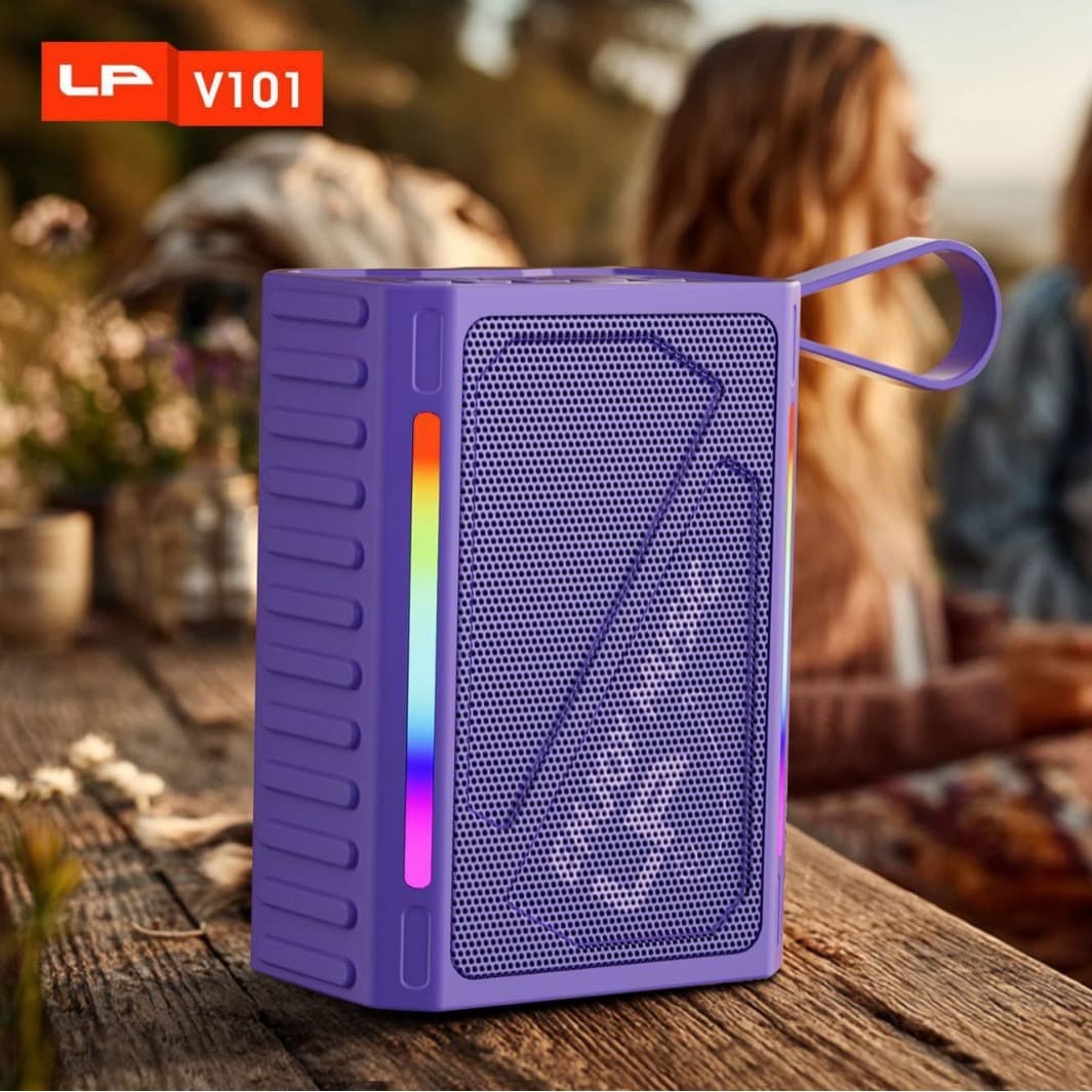 LP V101 TWS Wireless Bluetooth V5.1 Portable Speaker Powerbank FM Radio TF USB Drive RGB LED Light — image 5