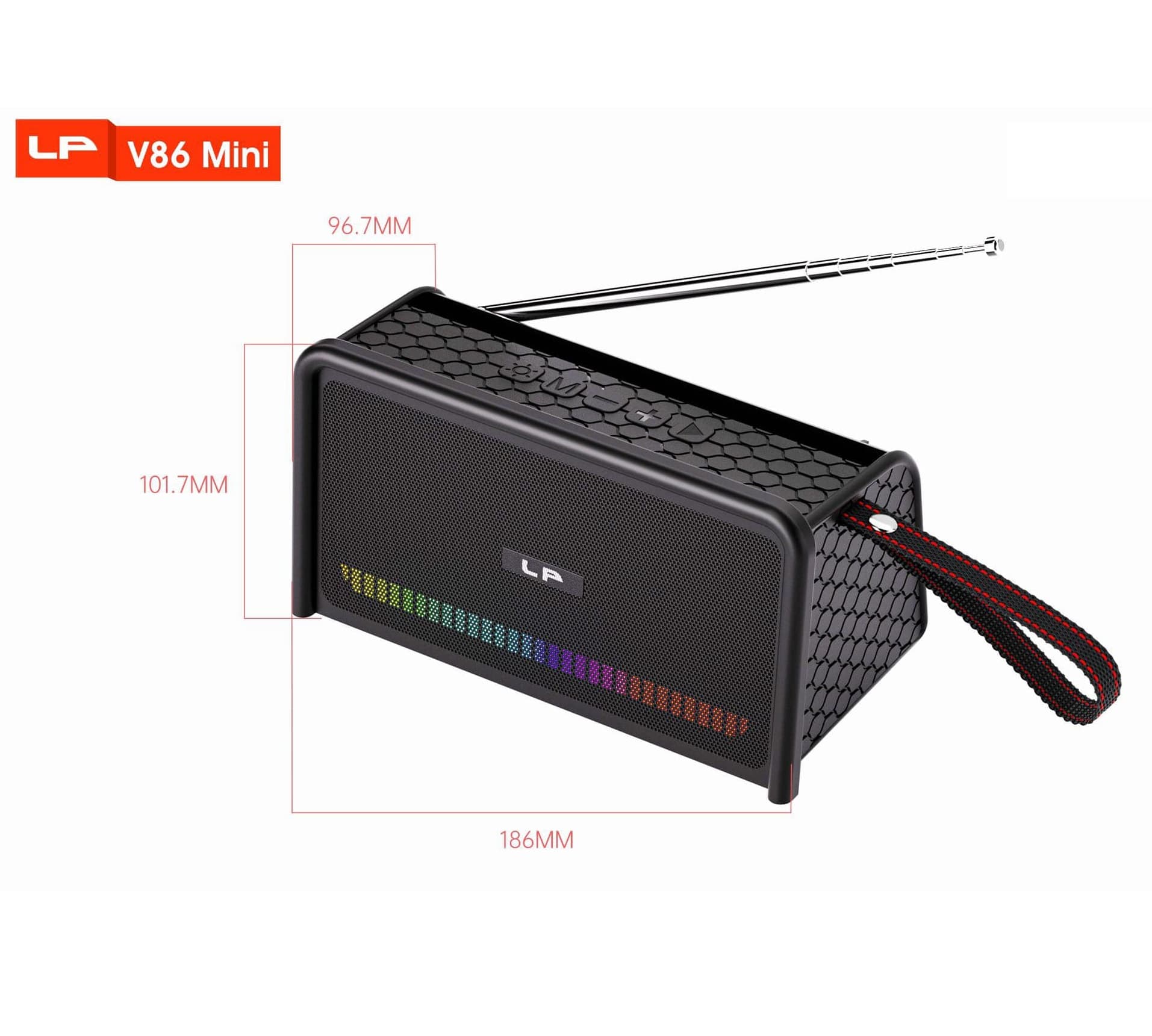 LP V86 Mini Wireless Mini Super Bass Bluetooth Speaker — image 2