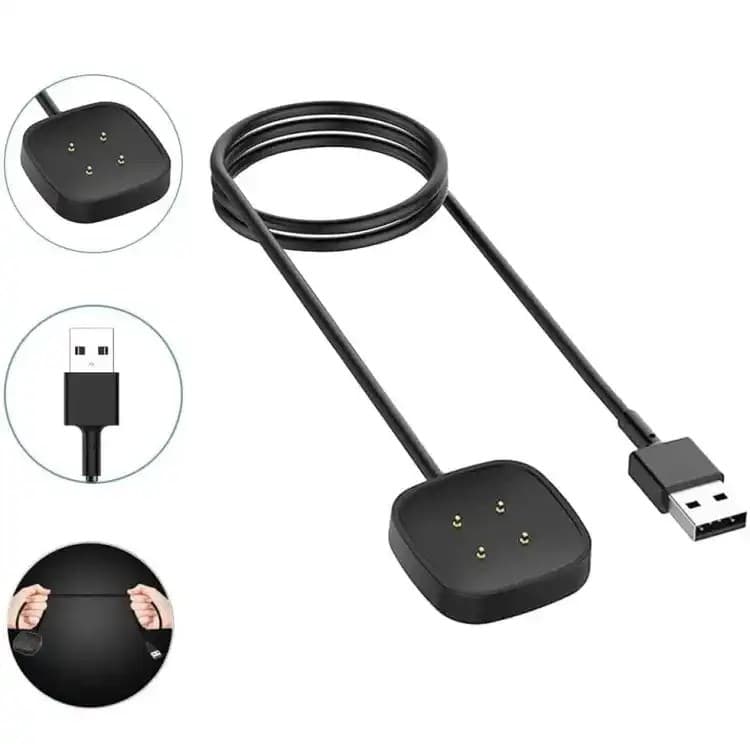 Magnetic Charging Cable Charger For Fitbit Sense Sense 2 Versa 3 Versa 4 — image 3