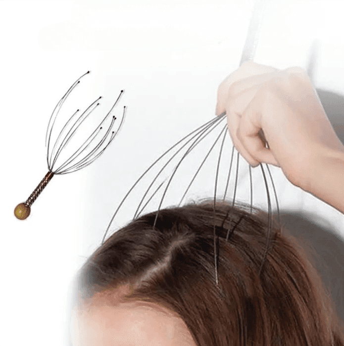 Manual Bokoma Hand Held Scalp Head Massager For Stress Relief Head Scratcher — image 1