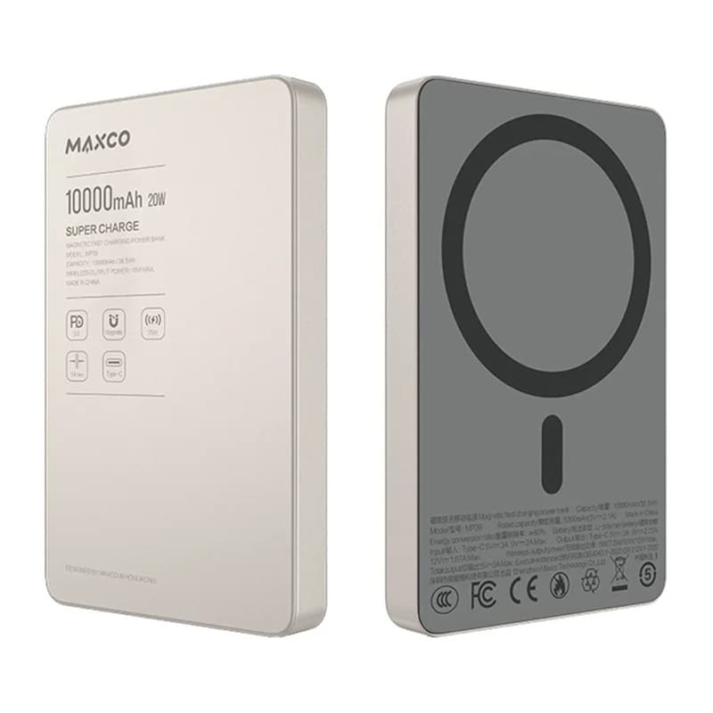 MAXCO MP39 10000mAh 15W Wireless Charging Powerbank PD 20W — image 1