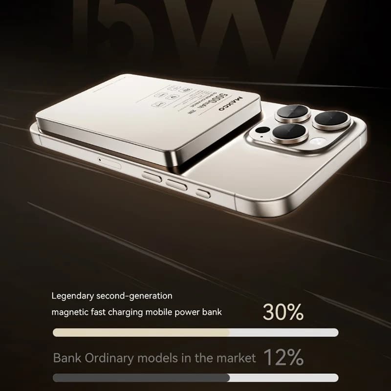 MAXCO MP39 10000mAh 15W Wireless Charging Powerbank PD 20W — image 5