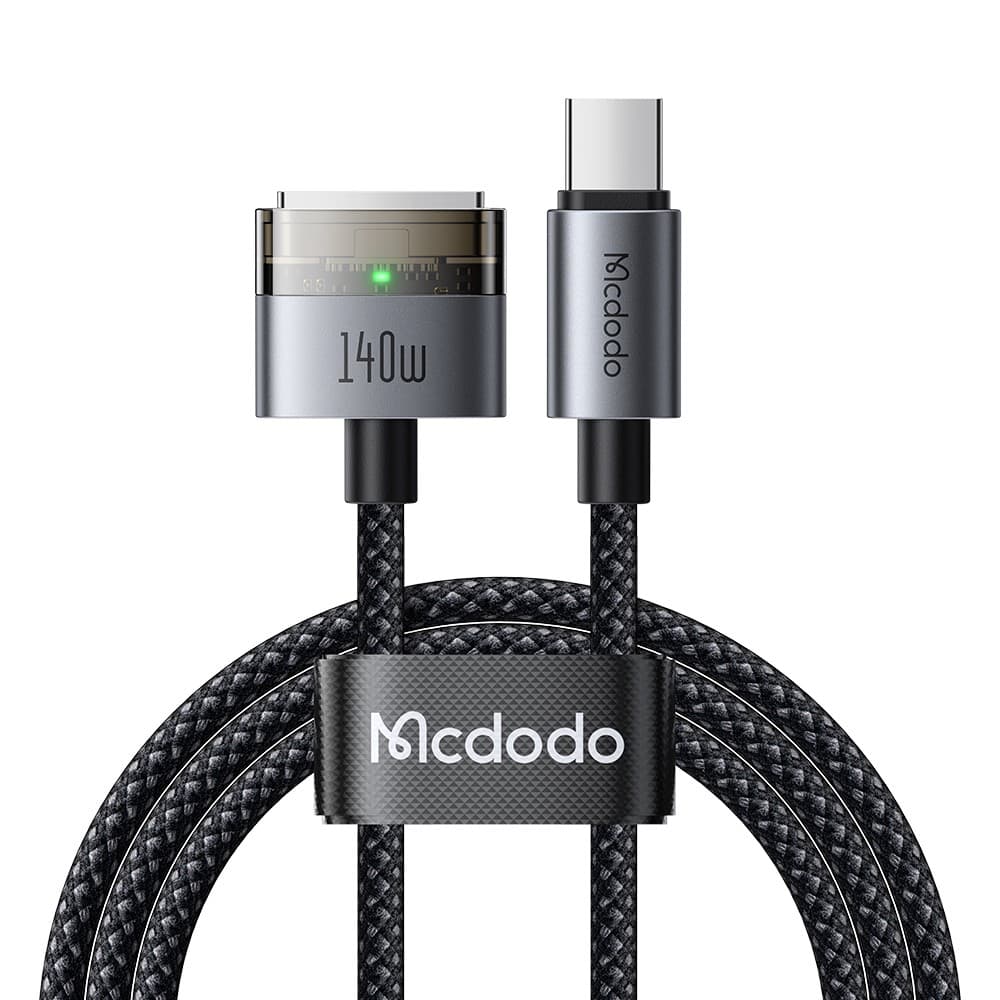 MCDODO CA 207 140W USB-C To MagSafe 3 Charging Cable 2M With LED Indicator & Nylon Braided — image 1