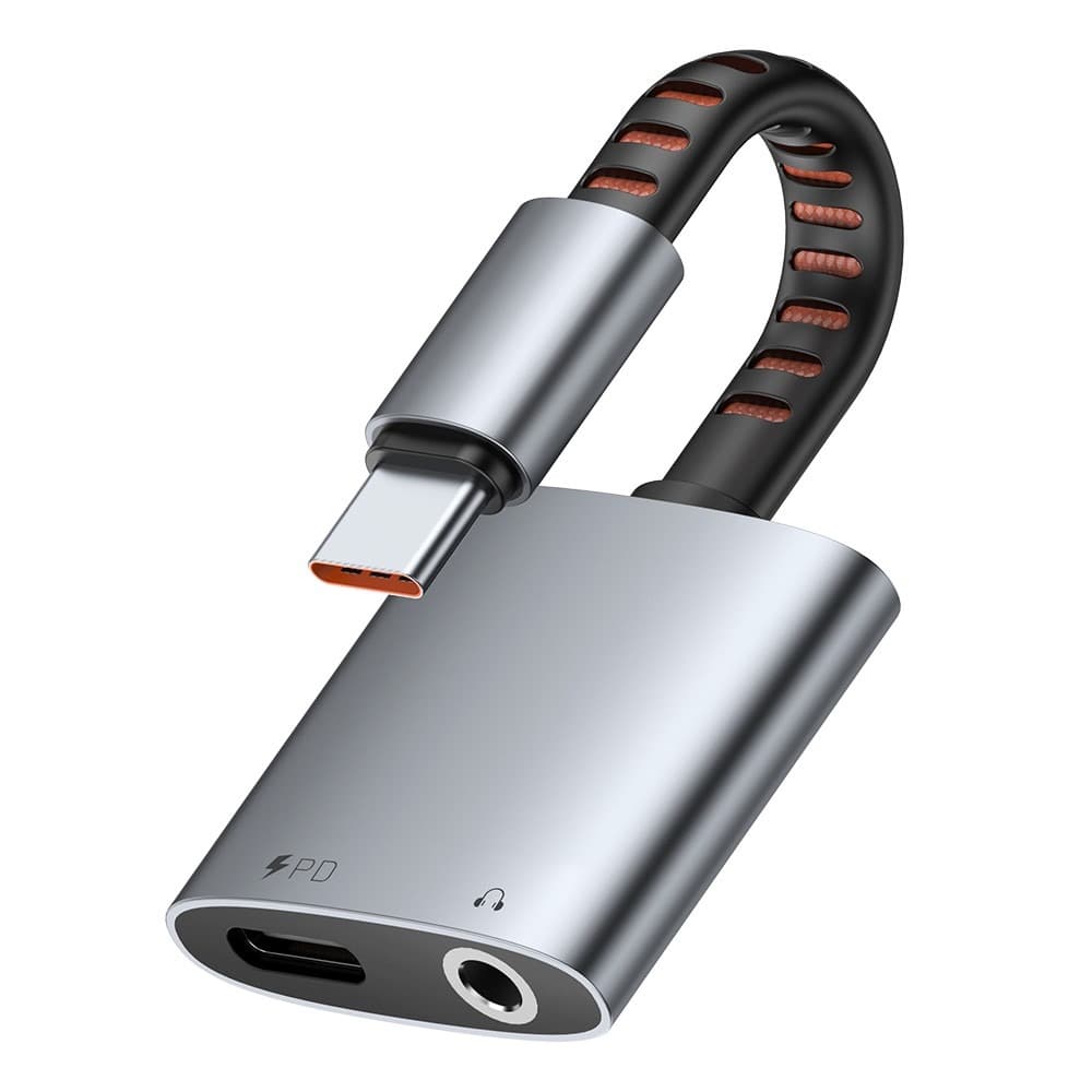 MCDODO CA-3120 MDD 2 In 1 USB-C to USB-C & 3.5mm Audio Adapter with Charging Function — image 1