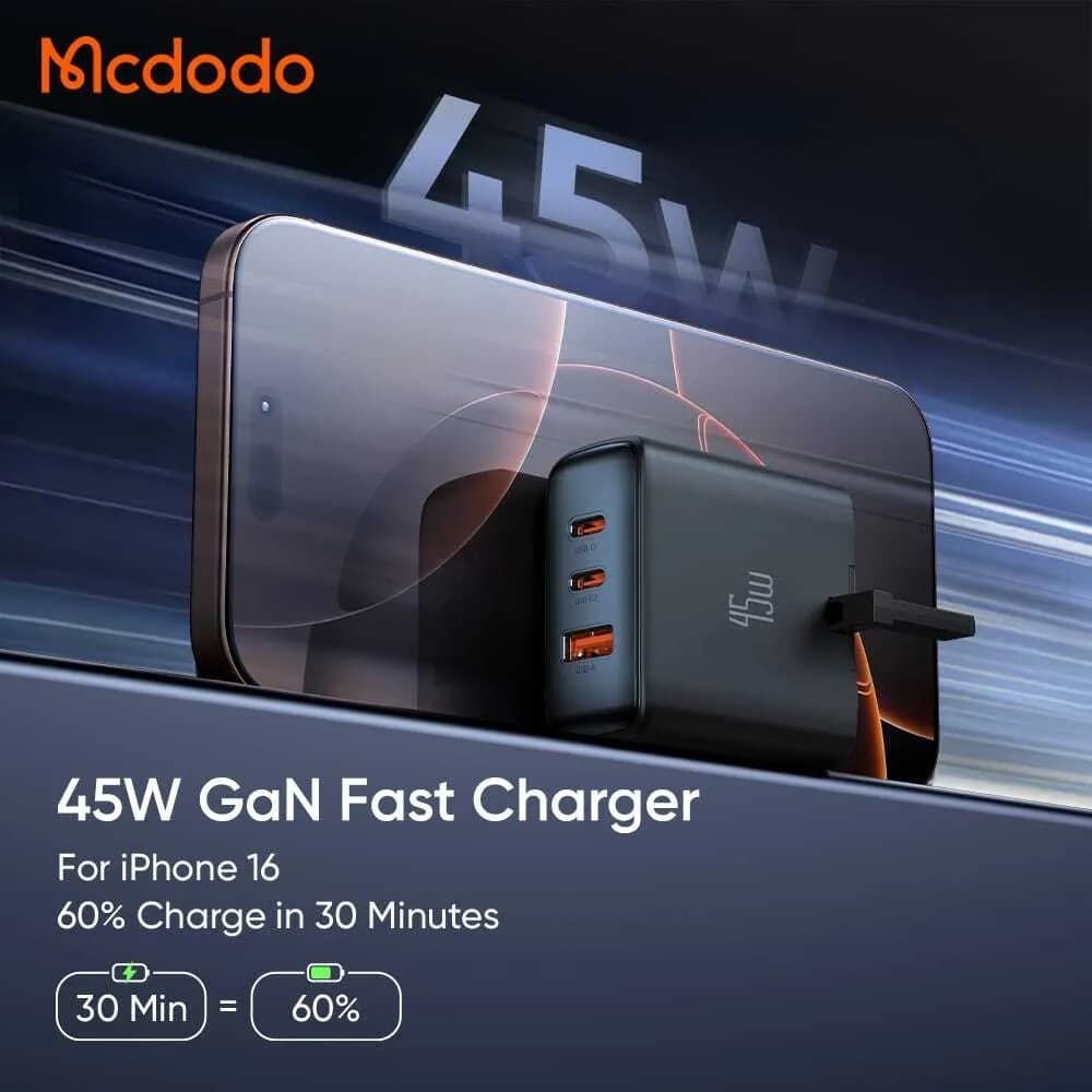 Mcdodo CH 483 45W 3 Port Fast Charger Dock — image 3