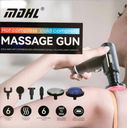 MDHL XY17 Hot & Cold Smart Facial Massage Gun With 6 Interchangeable Heads — image 1