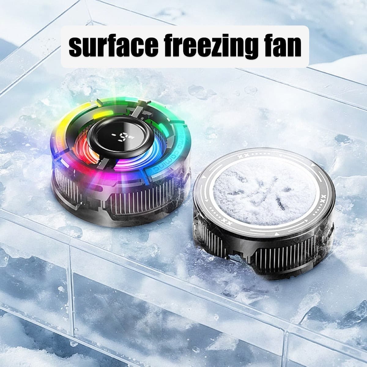 MEMO CX15 AI Digital Display Mobile Cooler Fan Colourful LED Light — image 4