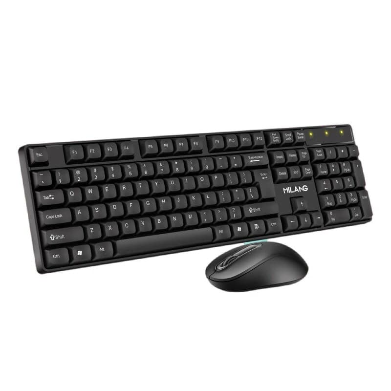 MILANG W550 2.4G Wireless Keyboard & Mouse Kit 104 Keys Ergonomics Office Keyboards 3 Keys 1000DPI Mice — image 1