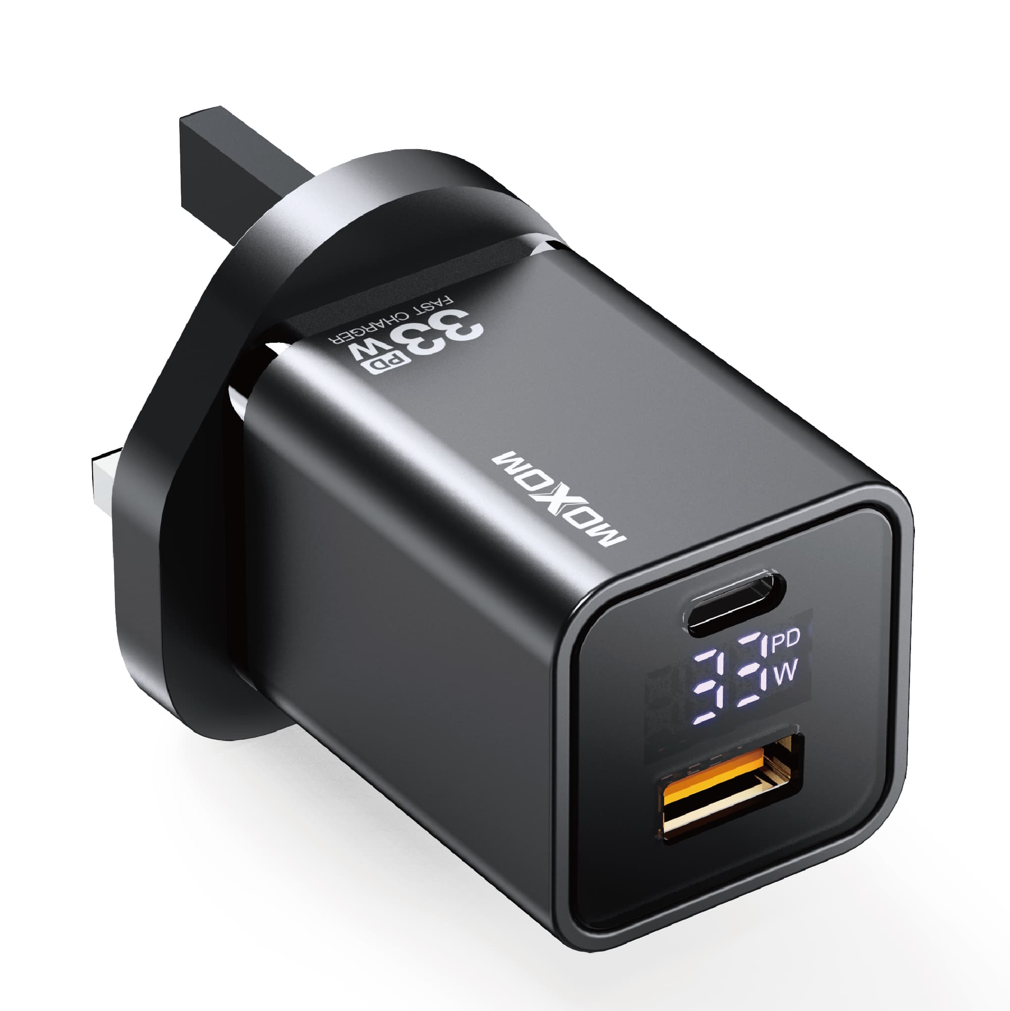Moxom LX-HC802 PD 33W Fast Charger With LCD Display QC3.0/PD — image 1
