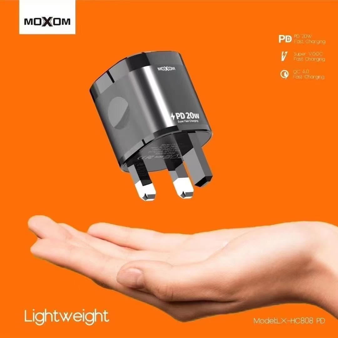MOXOM LX HC808 PD 20W Fast Charger With Type C Cable — image 2