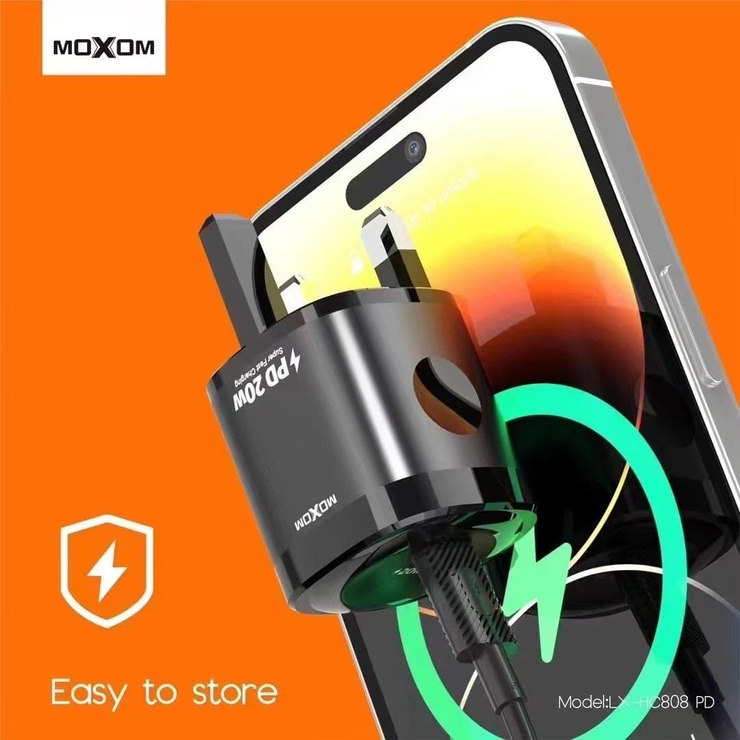 MOXOM LX HC808 PD 20W Fast Charger With Type C Cable — image 3