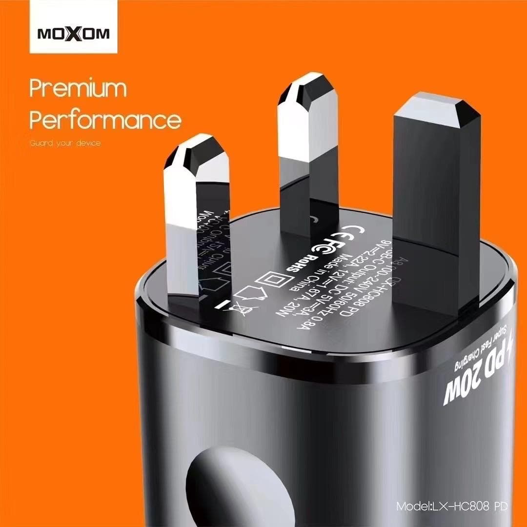 MOXOM LX HC808 PD 20W Fast Charger With Type C Cable — image 4