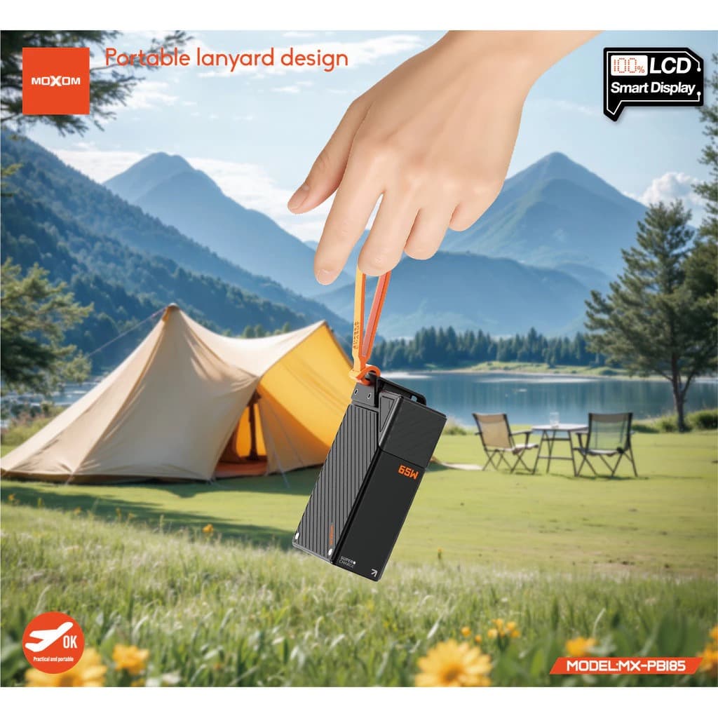 Moxom MX PB185 20000mAh 65W Fast Charging Powerbank With Digital Display — image 2