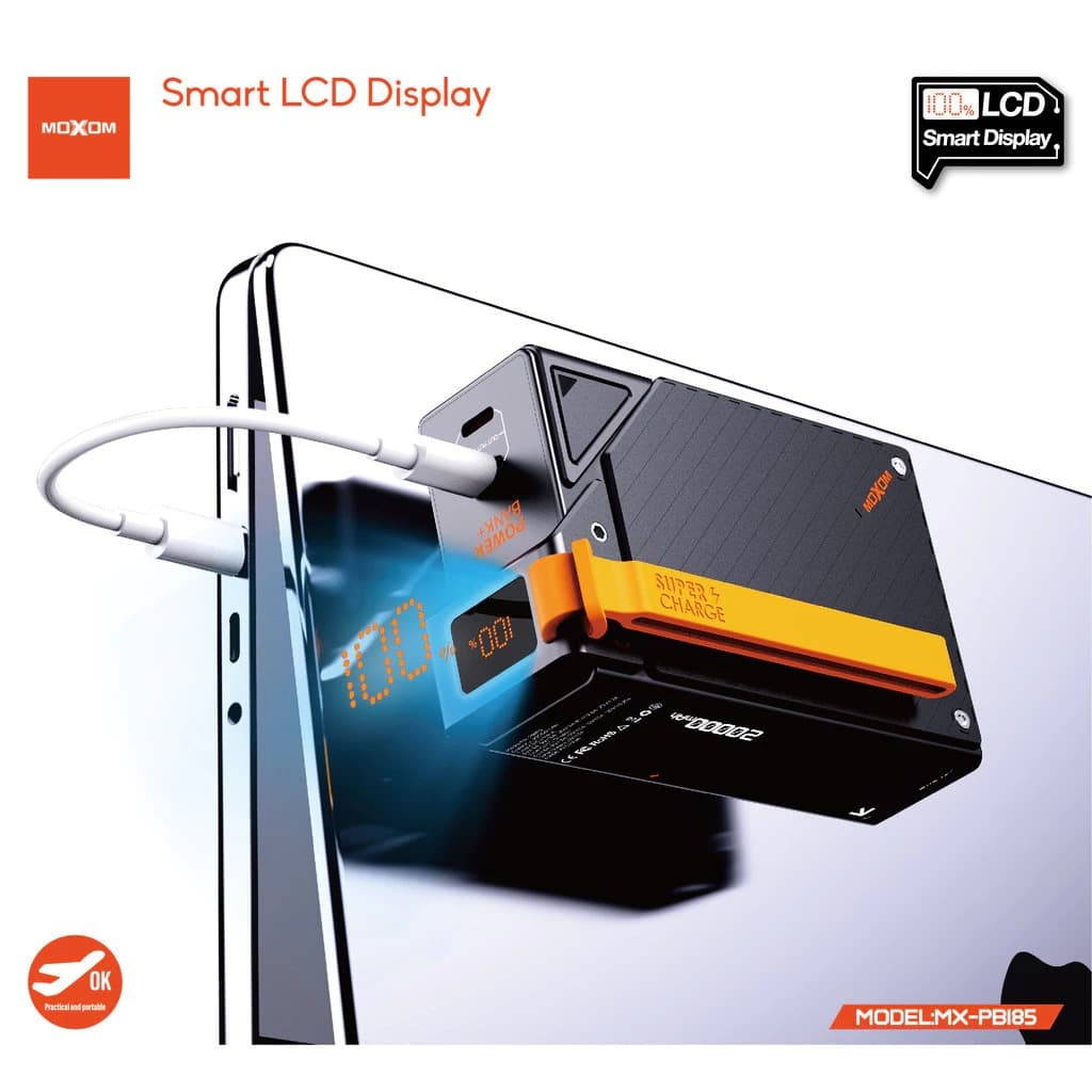 Moxom MX PB185 20000mAh 65W Fast Charging Powerbank With Digital Display — image 5