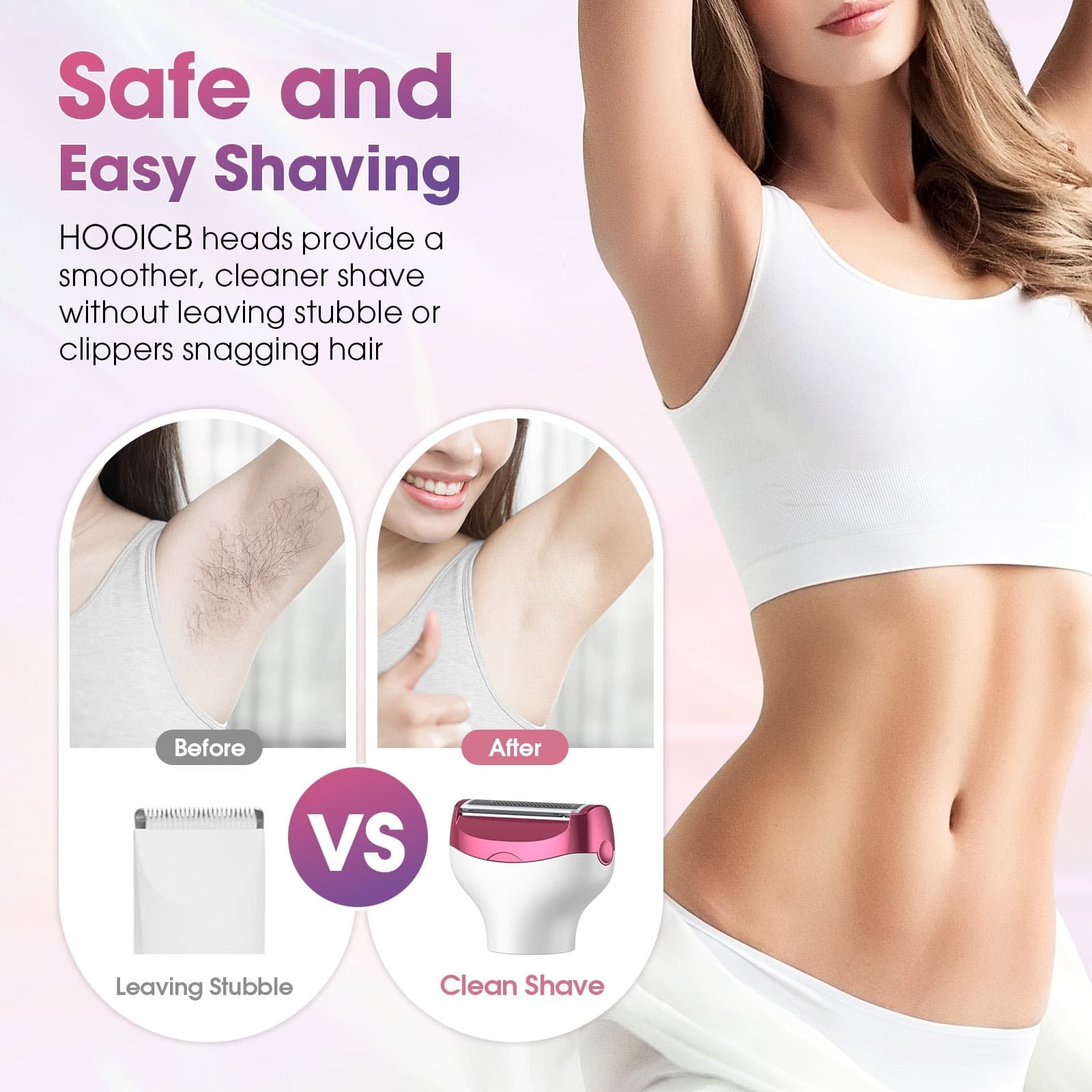 MS8377 Electric Razor For Women 5 in 1 Rechargeable Cordless Bikini Trimmer With Digital Display — image 6