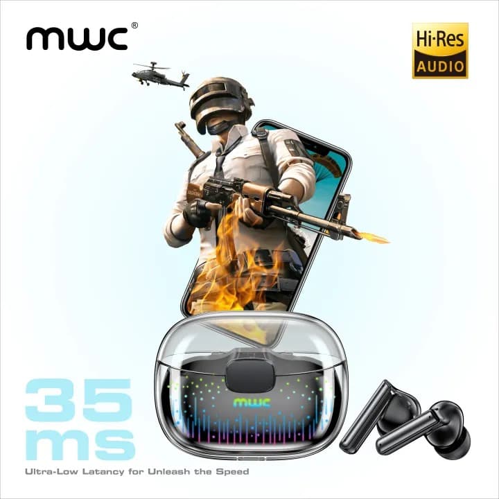 MWC Earpods Pro 2 TWS Earbuds Bluetooth 6.0 Hi-Res Audio Hybrid ANC 6-Mic ENC — image 5