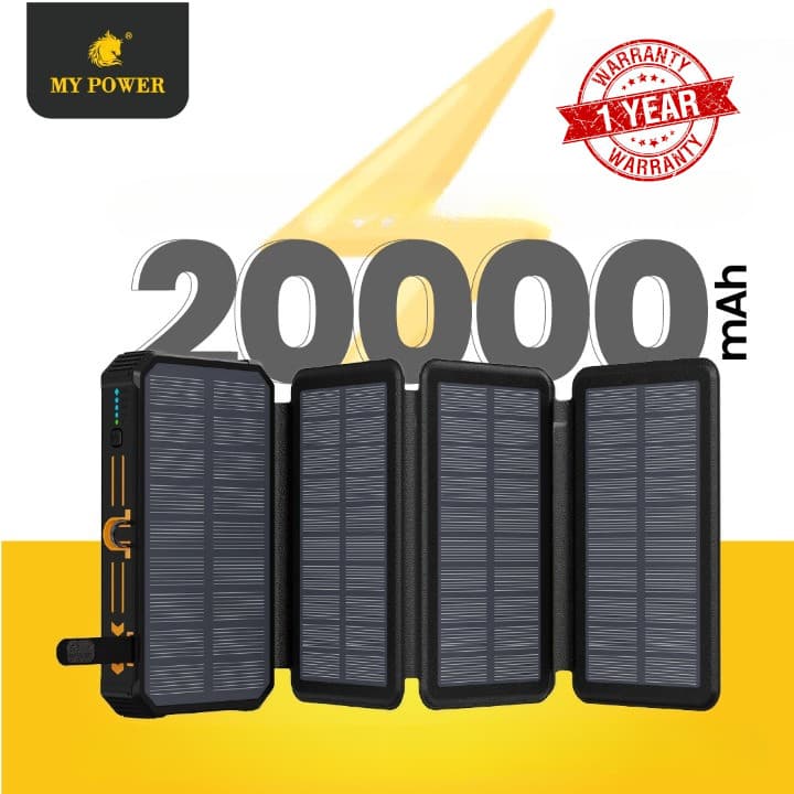 My Power M295SL 20000mAh Solar Charging Powerbank With Four Panels — image 1