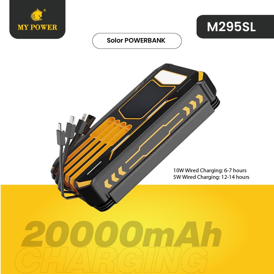 My Power M295SL 20000mAh Solar Charging Powerbank With Four Panels — image 2