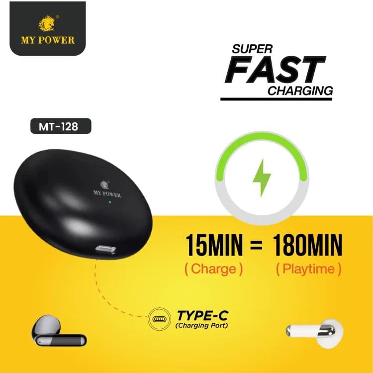 My Power MT128 Wireless Bluetooth ENC Earbuds — image 3