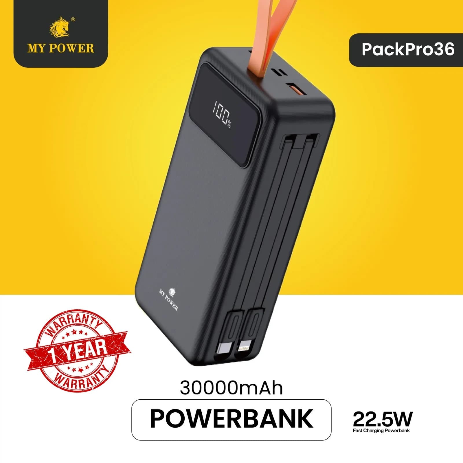 My Power PackPro 36 30000mAh Fast Charging Powerbank — image 1