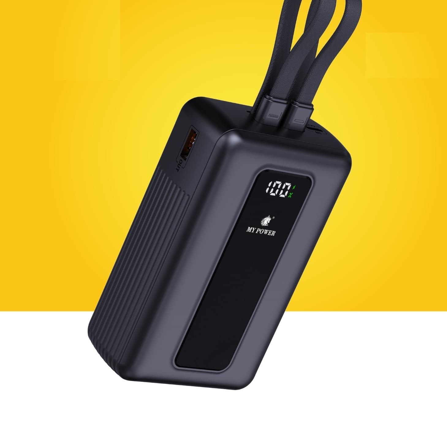 MY POWER Packpro 39 30000mAh Ultra-High Capacity 22.5W Fast Charging Power Bank With Built-in Lanyard Cables — image 1