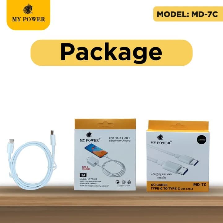 Mypower MD 7C 60 Watt Type C To Type C Data Cable — image 3