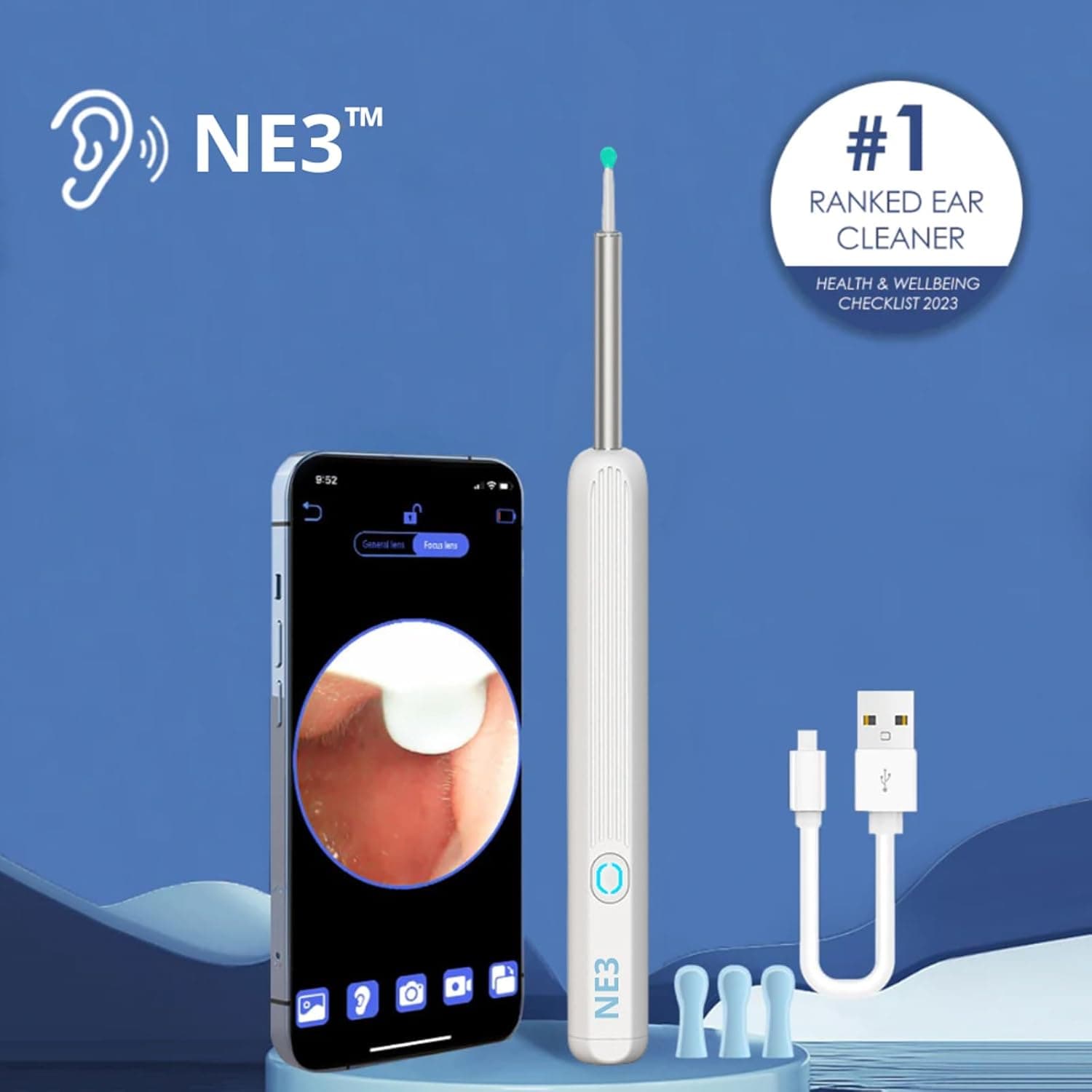 NE3 Rechargeable Ear Wax Removal Tool With Camera — image 5