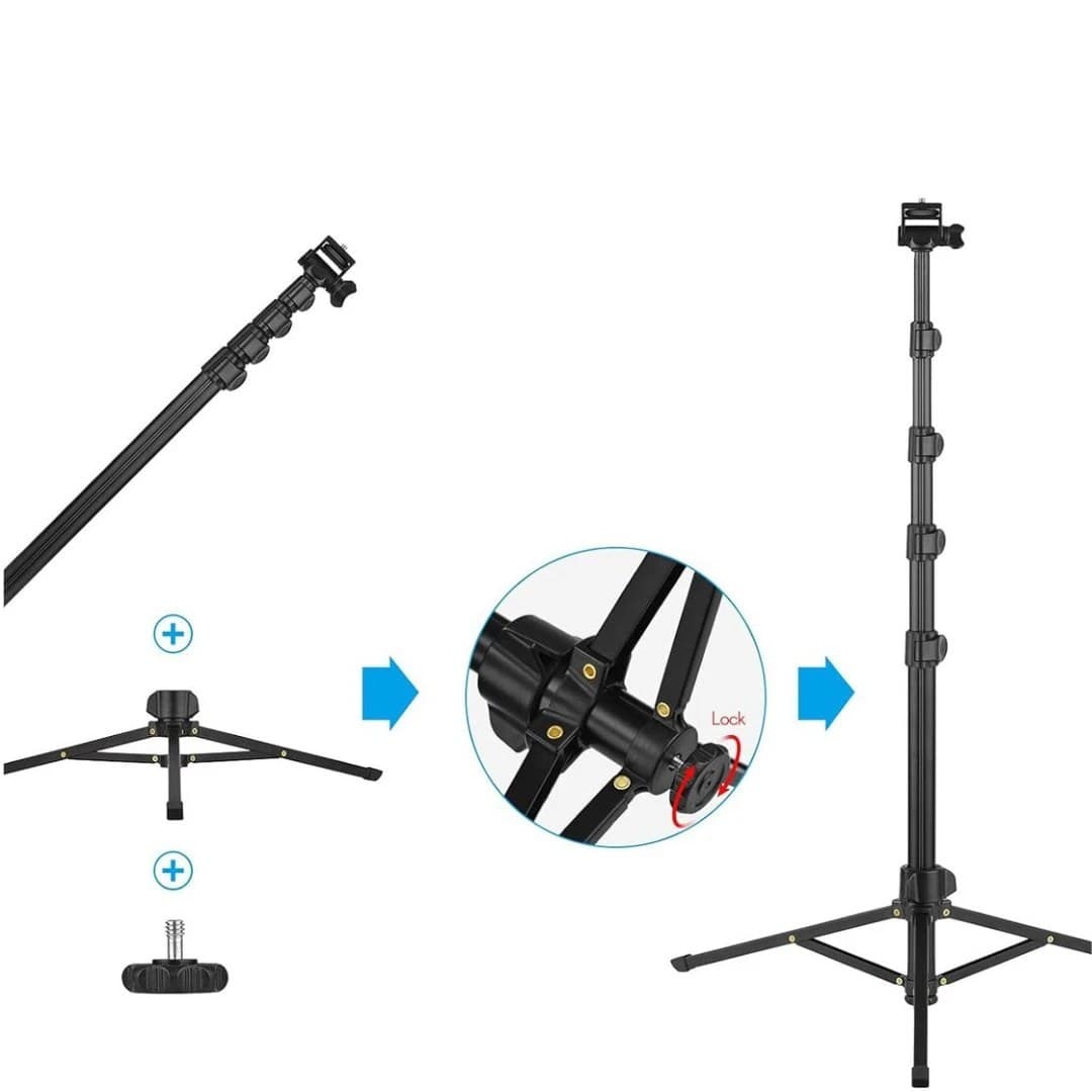 Neepho NP 588 61 Inch Heavy Duty Aluminum Extendable Tripod — image 3