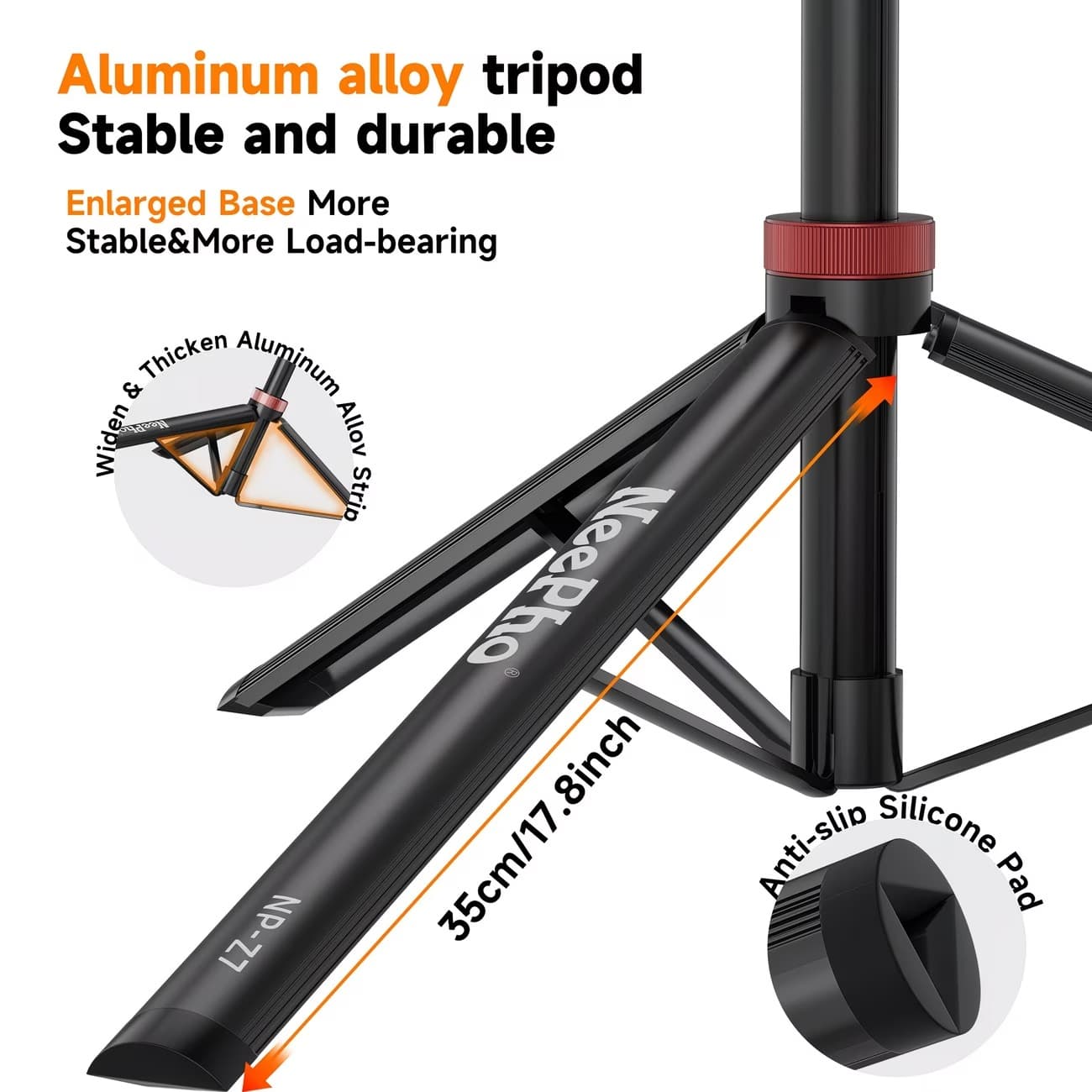 Neepho NP Z7 74″ Extendable Phone Tripod & Selfie Stick — image 5