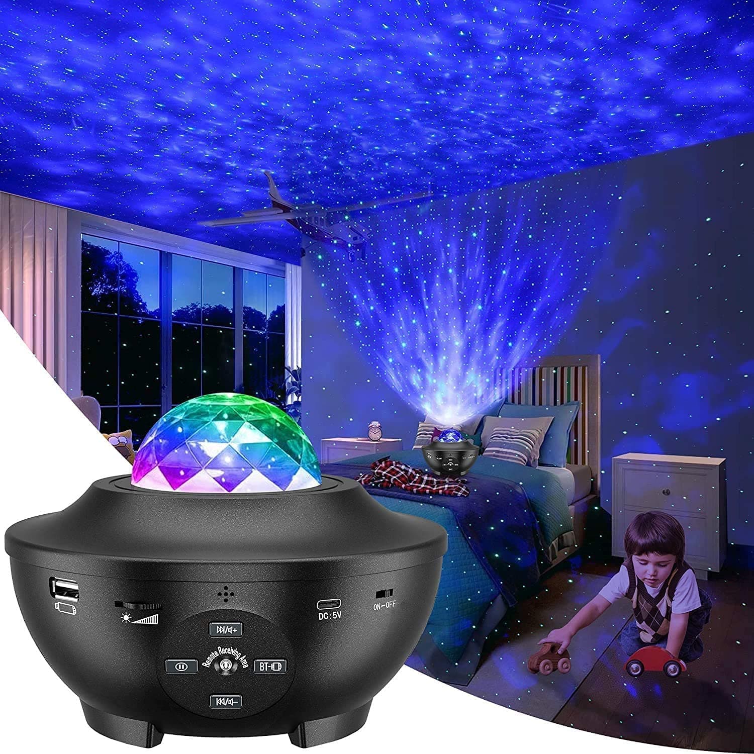 Night Light Projector 3 in 1 Galaxy Projector Star Projector w/LED Nebula Cloud — image 1