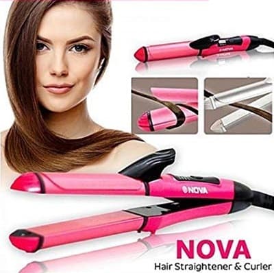 Nova NHC 2009 Professional 2 In 1 Hair Straightener Curler — image 1