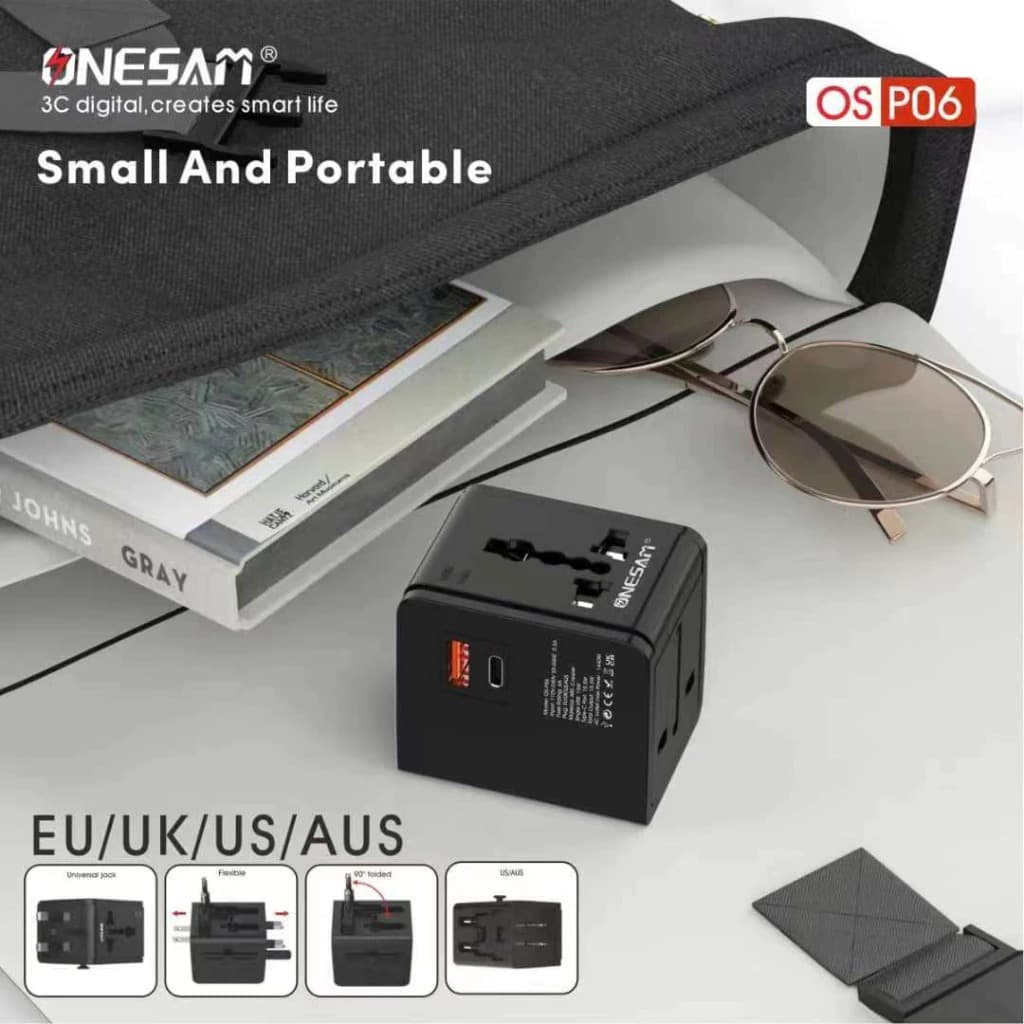 Onesam OS P06 Universal Travel Adapter PD + USB Port Fast Charging — image 3