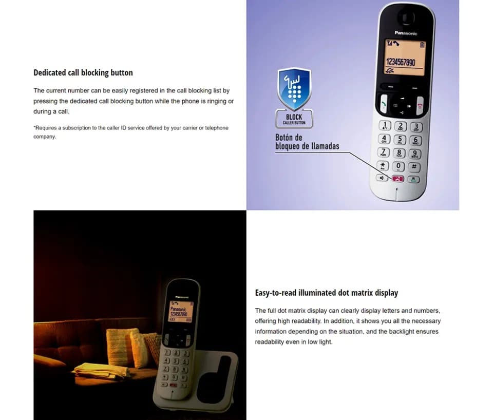 Panasonic KX-TGC252 Dual Set Digital Cordless Telephone — image 2