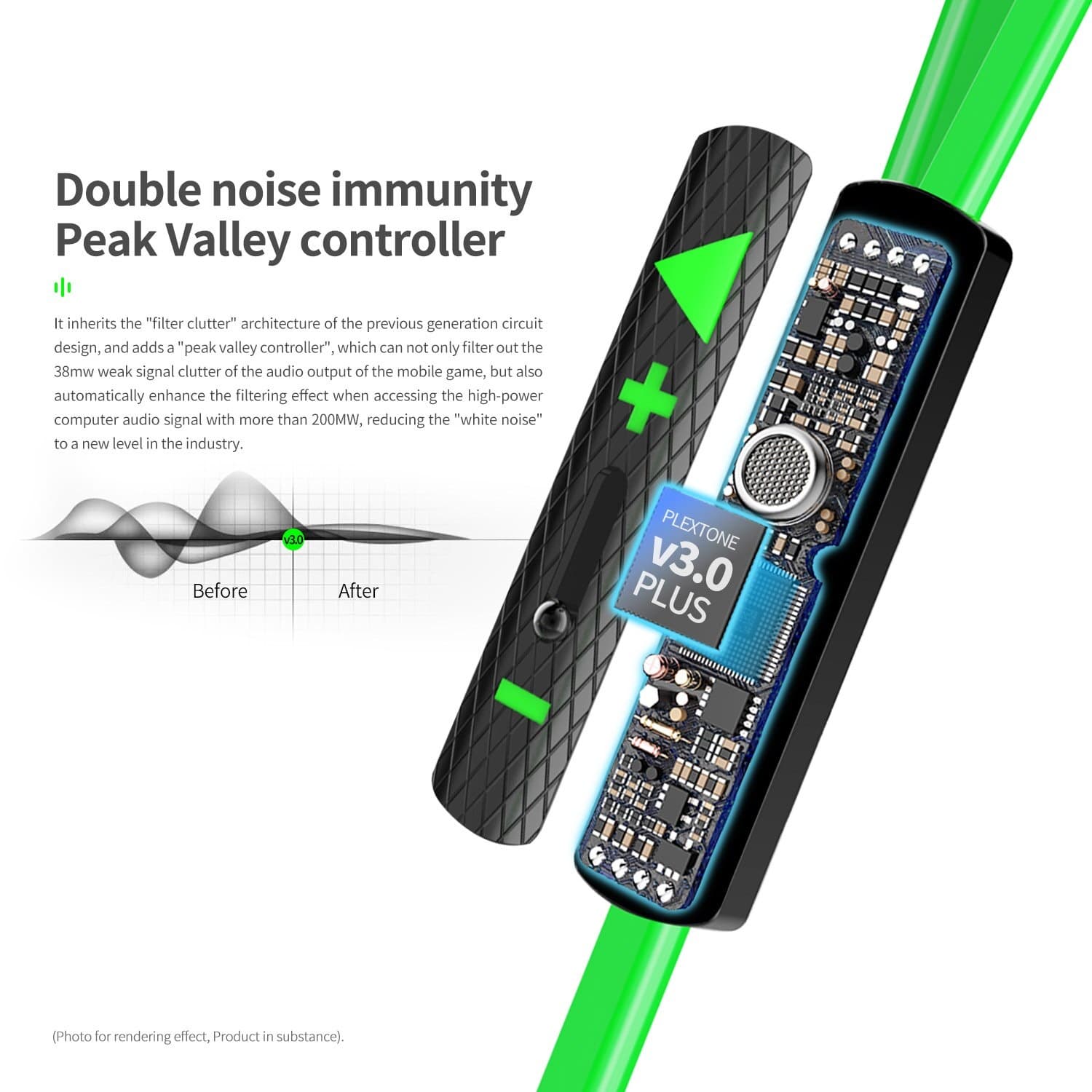 Plextone G23 Super Bass Dual Variable Sound Cell For Replace Gaming Earphone With Mic — image 4