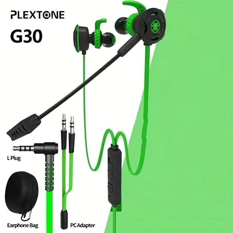 Plextone G30 3.5mm Gaming Earphones With Microphone For Mobile And Computer PS4 Xbox One — image 1