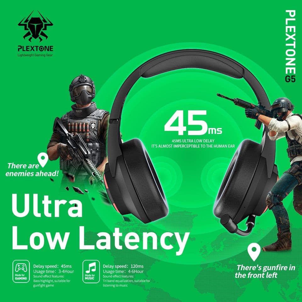 Plextone G5 Bluetooth Foldable Gaming Wireless Headset — image 2