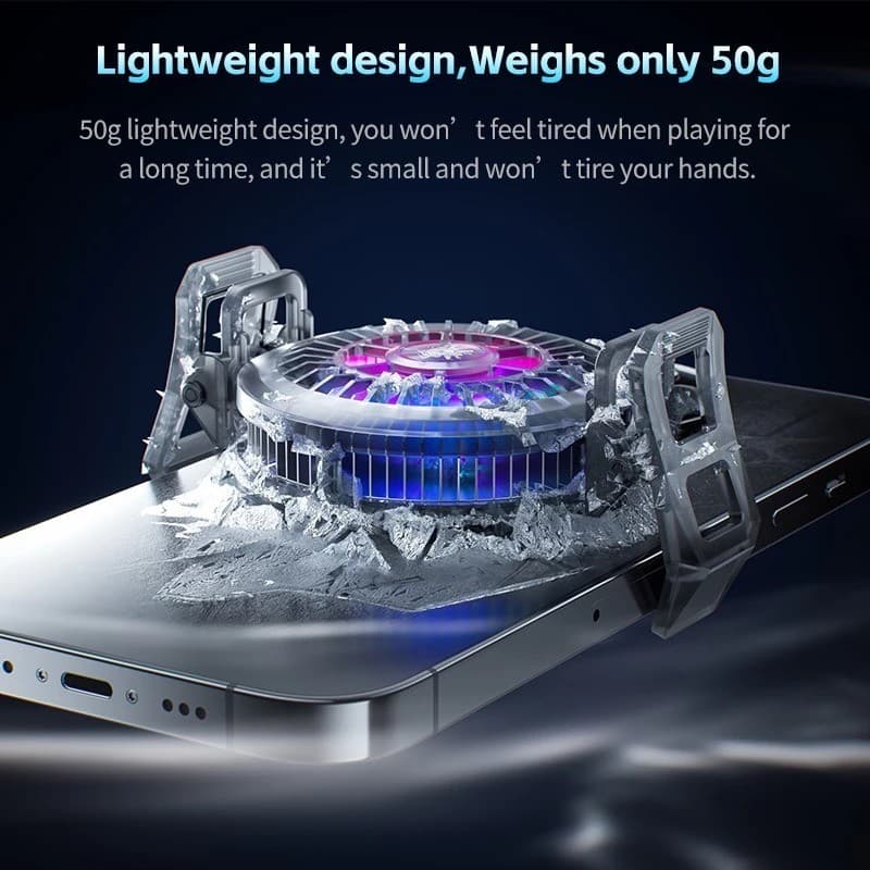 PLEXTONE UF1 Radiator Magnetic Suction RGB Light Mobile Phone Cooler — image 3