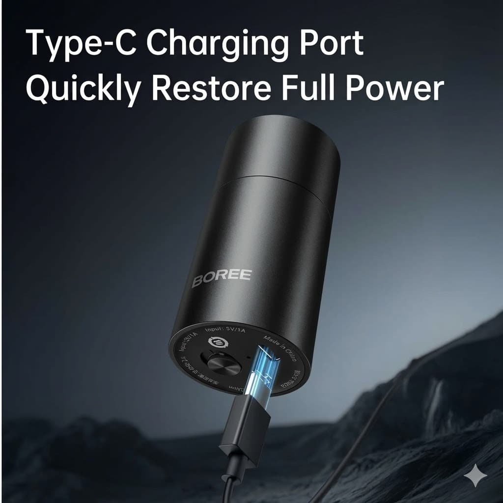 POREE P002 Electric Shaver For Men Waterproof 6‑Blade Precision Cutter — image 4