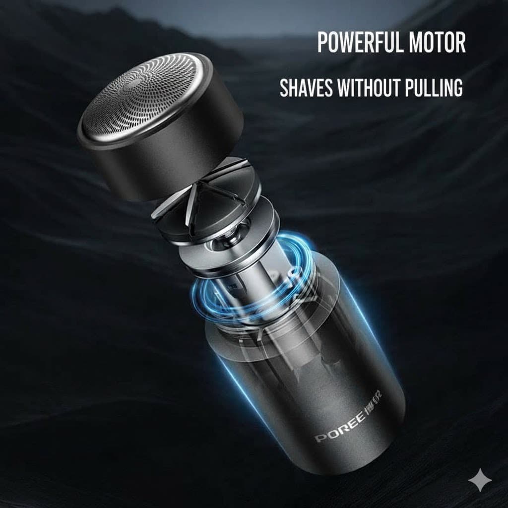 POREE P002 Electric Shaver For Men Waterproof 6‑Blade Precision Cutter — image 6