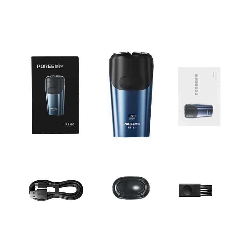 POREE PS183 Electric Shaver Portable Travel Razor For Men — image 5