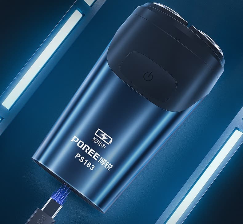 POREE PS183 Electric Shaver Portable Travel Razor For Men — image 4
