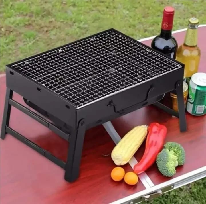 Portable Charcoal Grill Fold Barbecue Stove For Outdoor Camping — image 2