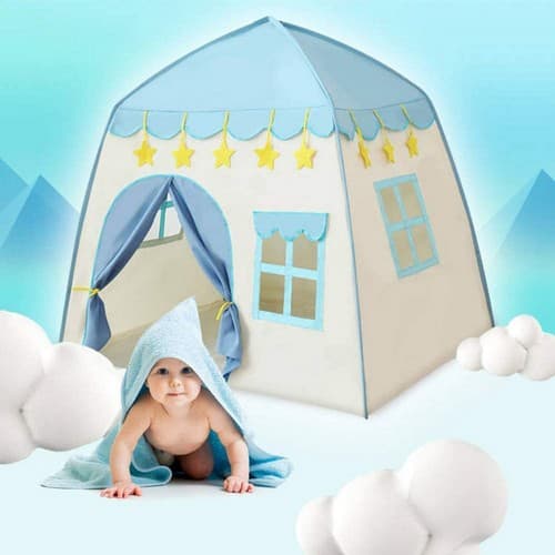 Portable Kids Foldable Play Tent Princess Castle Playground — image 2